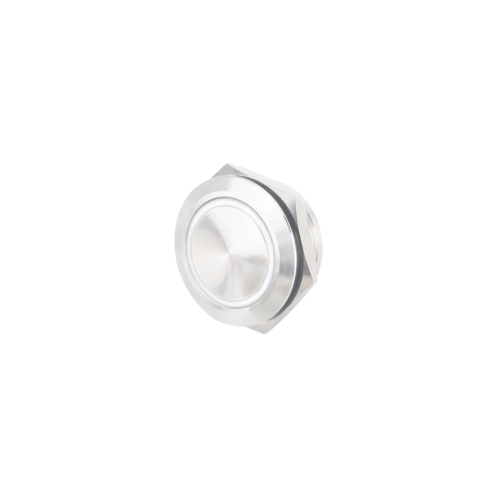 12mm 16mm 19mm 22mm stainless steel ultra short touch metal push button switch on off power LED light Waterproof circle ip65