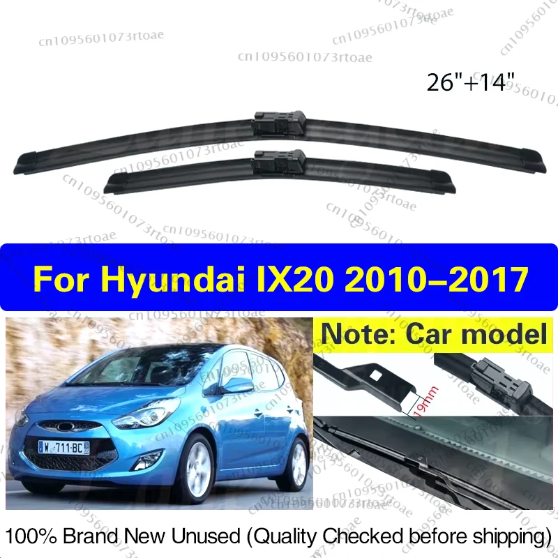 

For Hyundai IX20 2010 2011 2012 2013 2014 2015 2016 2017 Car Accessories Front Windshield Windscreen Wiper Blade Brushes Wipers