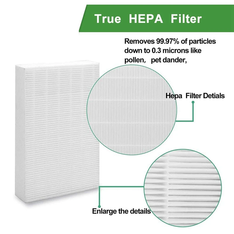 HPA300 HEPA Filter Replacement,True HEPA Filter With Precut Activated Carbon Pre-Filters,For Honeywell Air Purifier