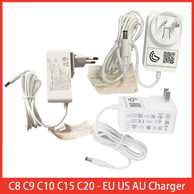 

Оригинальное зарядное устройство для Ninebot C15 C20 C8 C10 C9 E8 E10 C2 C2 Pro, электрический скутер Kickscooter 24,2 В, детали адаптера питания аккумулятора