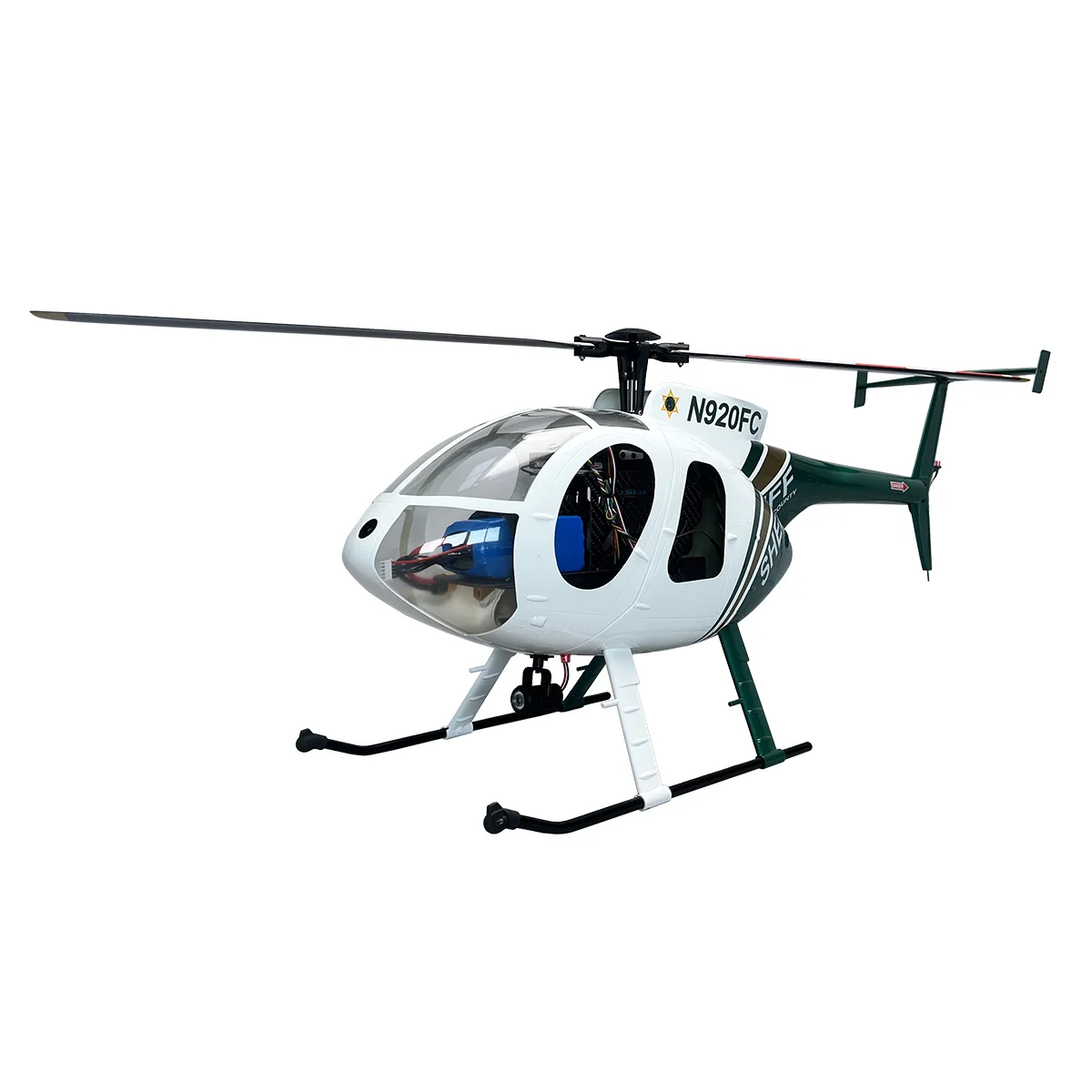 Roban 470size MD-500E Bird Heilcopter RC Heilcopter GPS Mode X2 Flight Control System LED Lighting System RTF Version