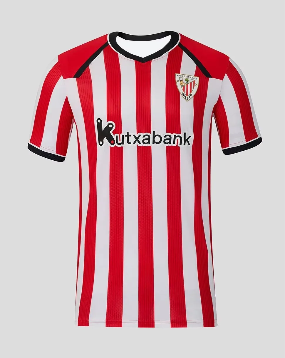 2026-27 New Athletic Bilbao Men 3D Print Football Jersey Y2KOversized Family Casual T-shirt Suitable for Daily Family Matching