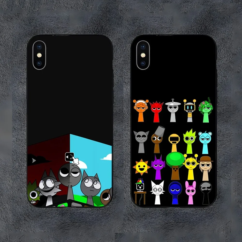 

Game I-Incredibox Sprunki Gray Phone Case For Samsung S25,S24,S22,S23,S30,Ultra,S20,S30,Plus,S21 Fe,10,9,5G Silicone Cover