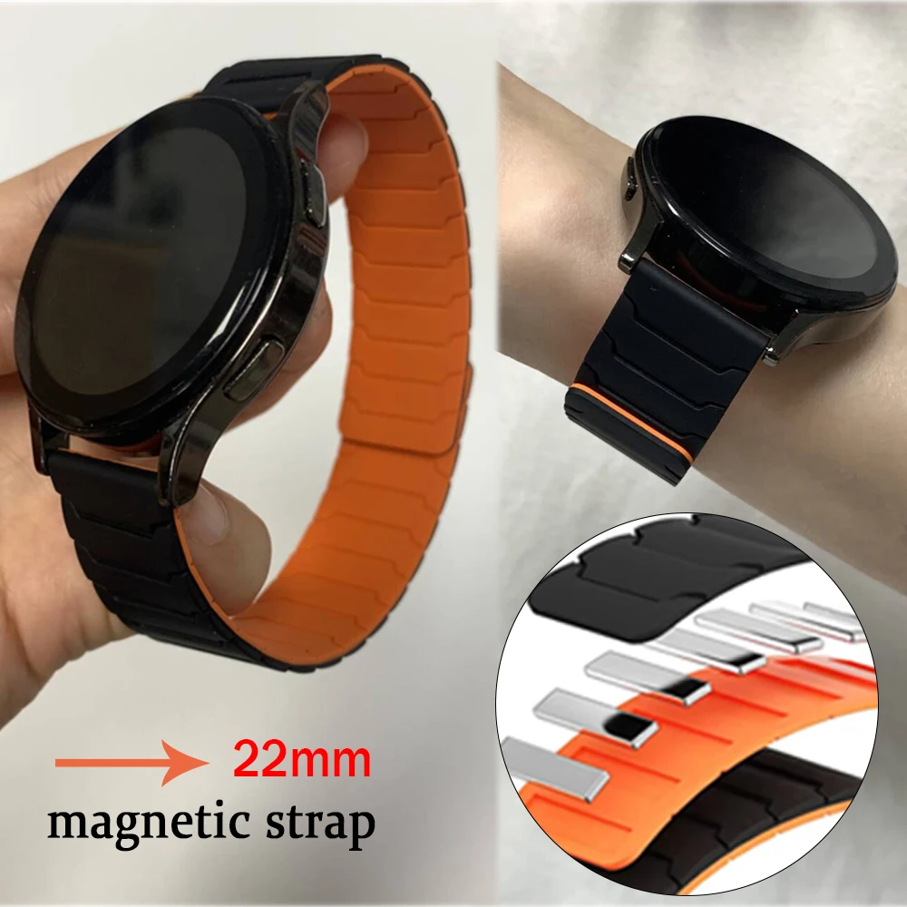 22mm Magnetic Strap For Xiaomi Watch S4 Sport/S4 S3/S2 46mm 42mm Band S1 Pro/S1 Active Mi Watch/color 2 Replacement Watchband