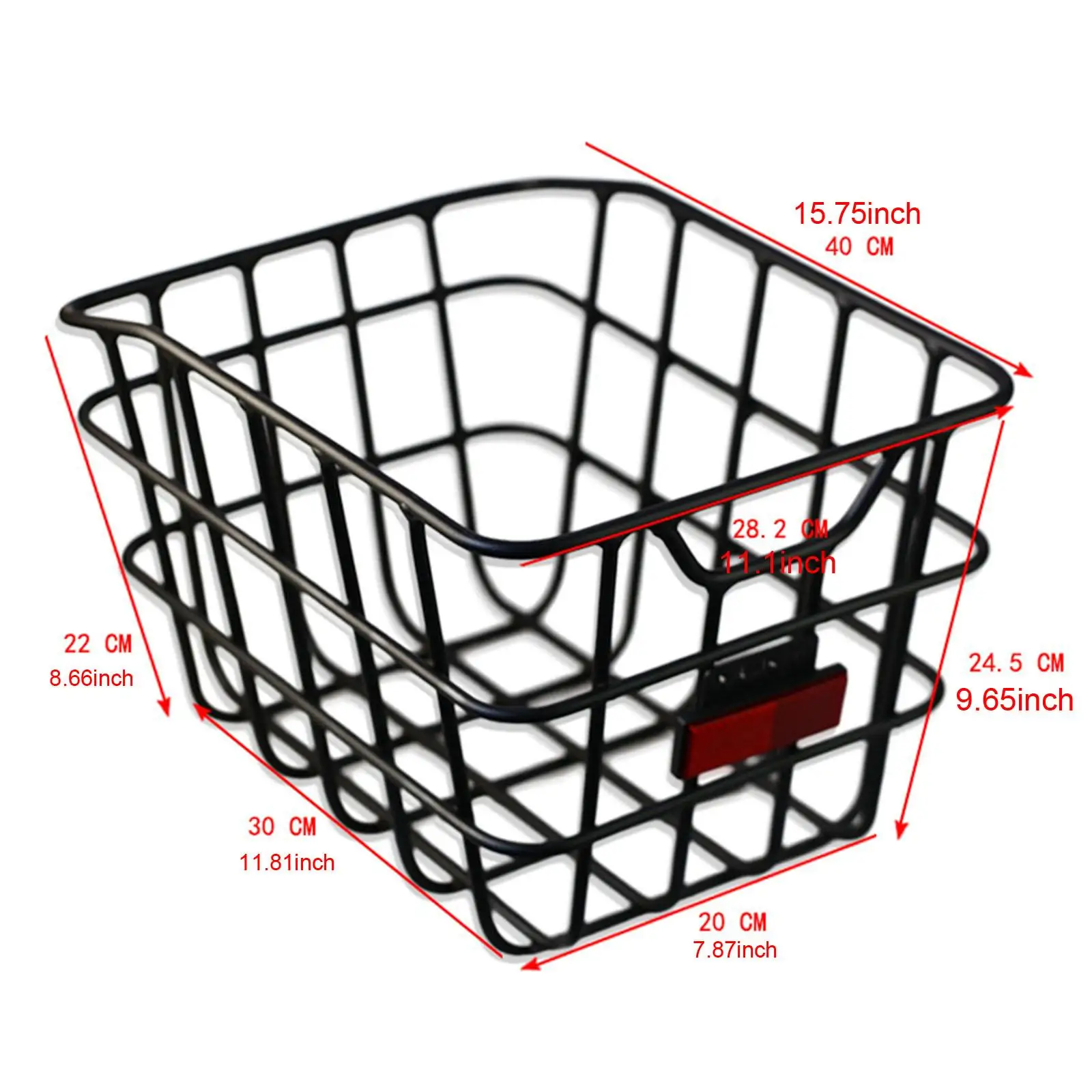 

Rear Bicycle Storage Basket Strengthened Frame Convenient Assemble Sturdy Universal Accessory Cargo Basket for Mountain Bikes