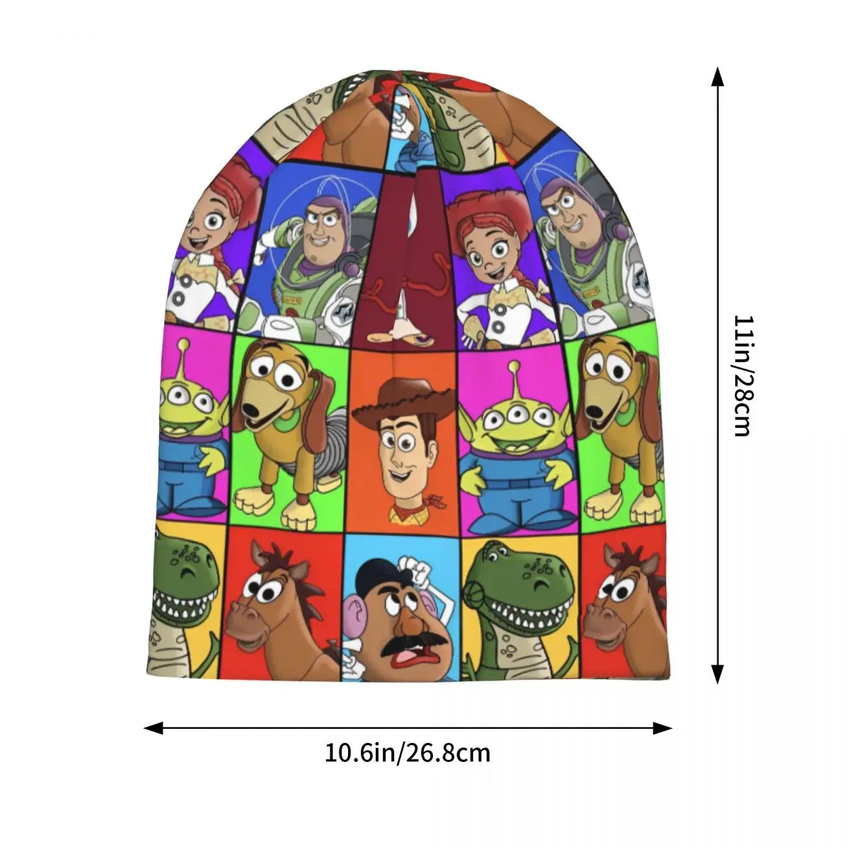 토이 스토리 우디 버즈 라이트이어 보닛 모자 힙합 야외 스컬리 비니 모자 남녀 공용 따뜻한 이중 사용 모자