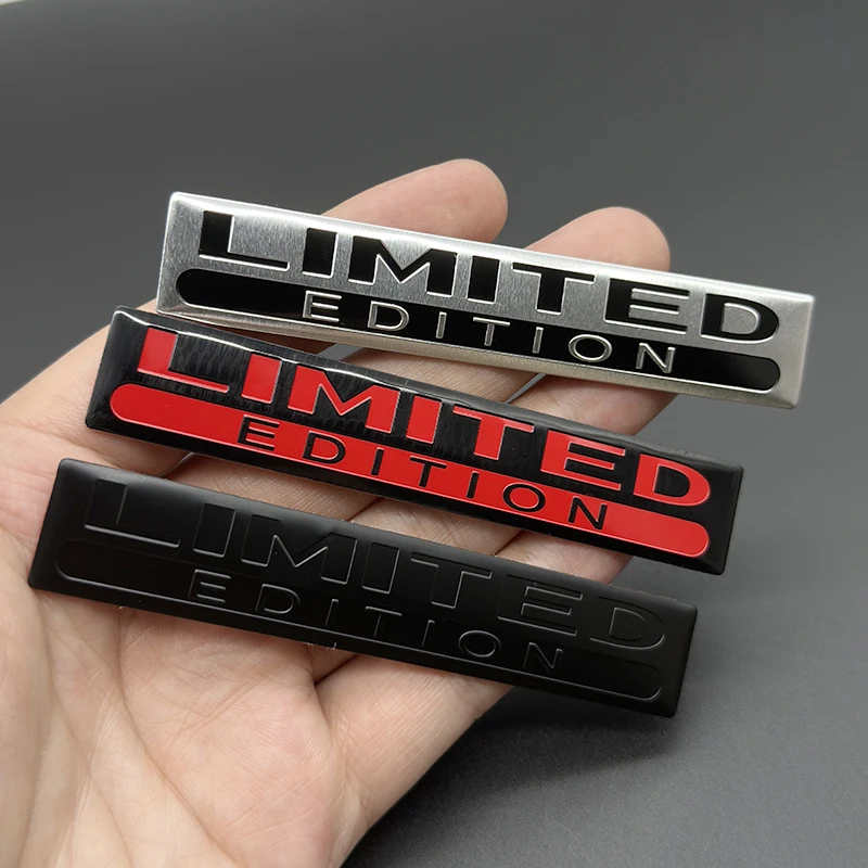 Image of 3D Aluminium Logo Limited Edition Emblem Aufkleber Auto Motorrad Aufkleber Innen Außen Dekor Abzeichen Auto Styling Zubehör