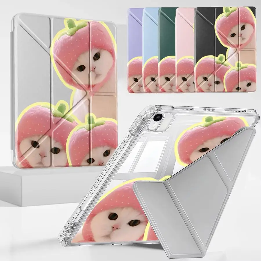 

Y-Fold Holder Cover Tablet Case For iPad Pro 11th 10th 9th 8th 7th 12.9inch Mini 6 7 Pro 2025 Air 4 5 M3 M2 1 2 M4 11inch