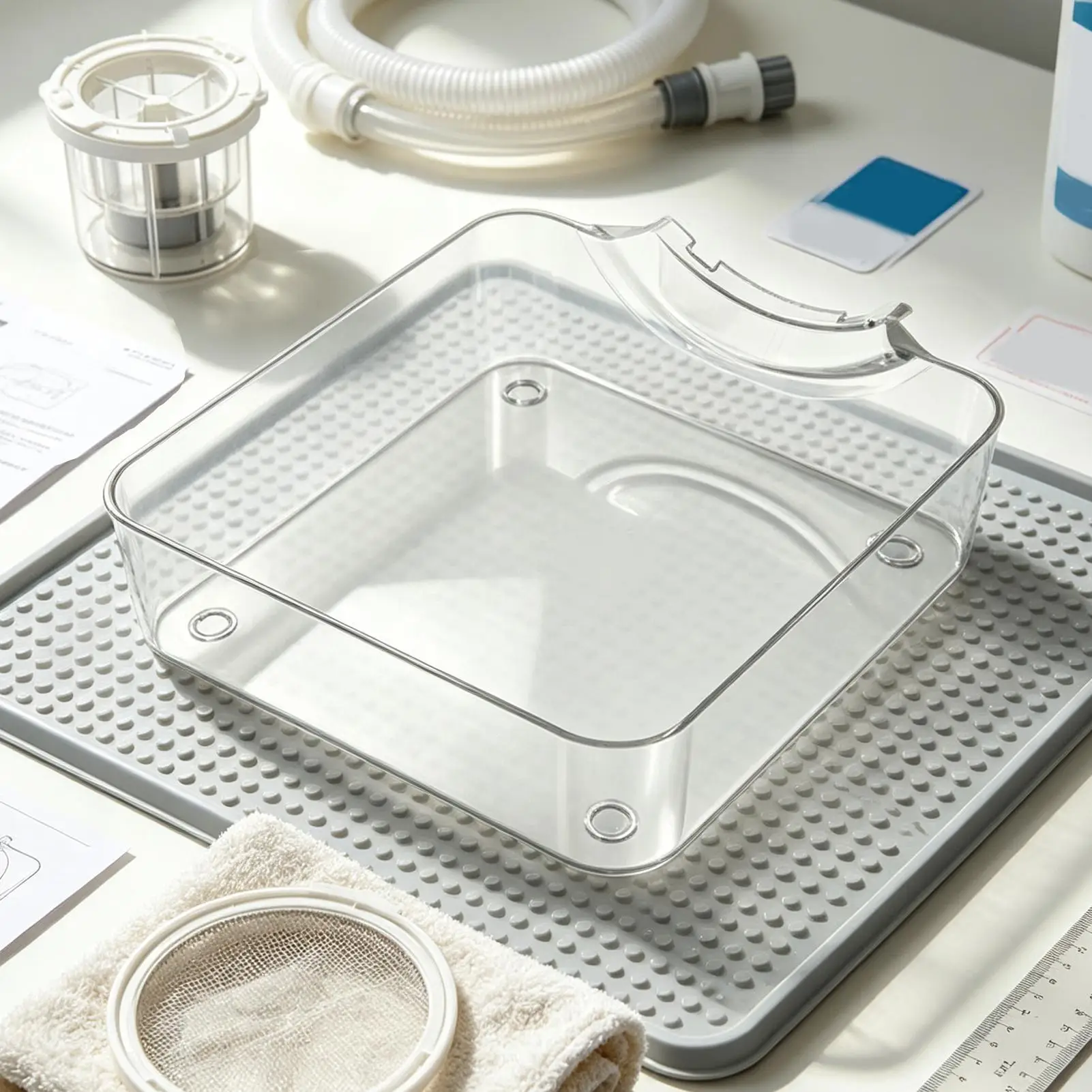 Washing Machine Drain Pan Front Load Leak Proof Tray drainage filter for prevents water stains from splashing onto floor gallery 3