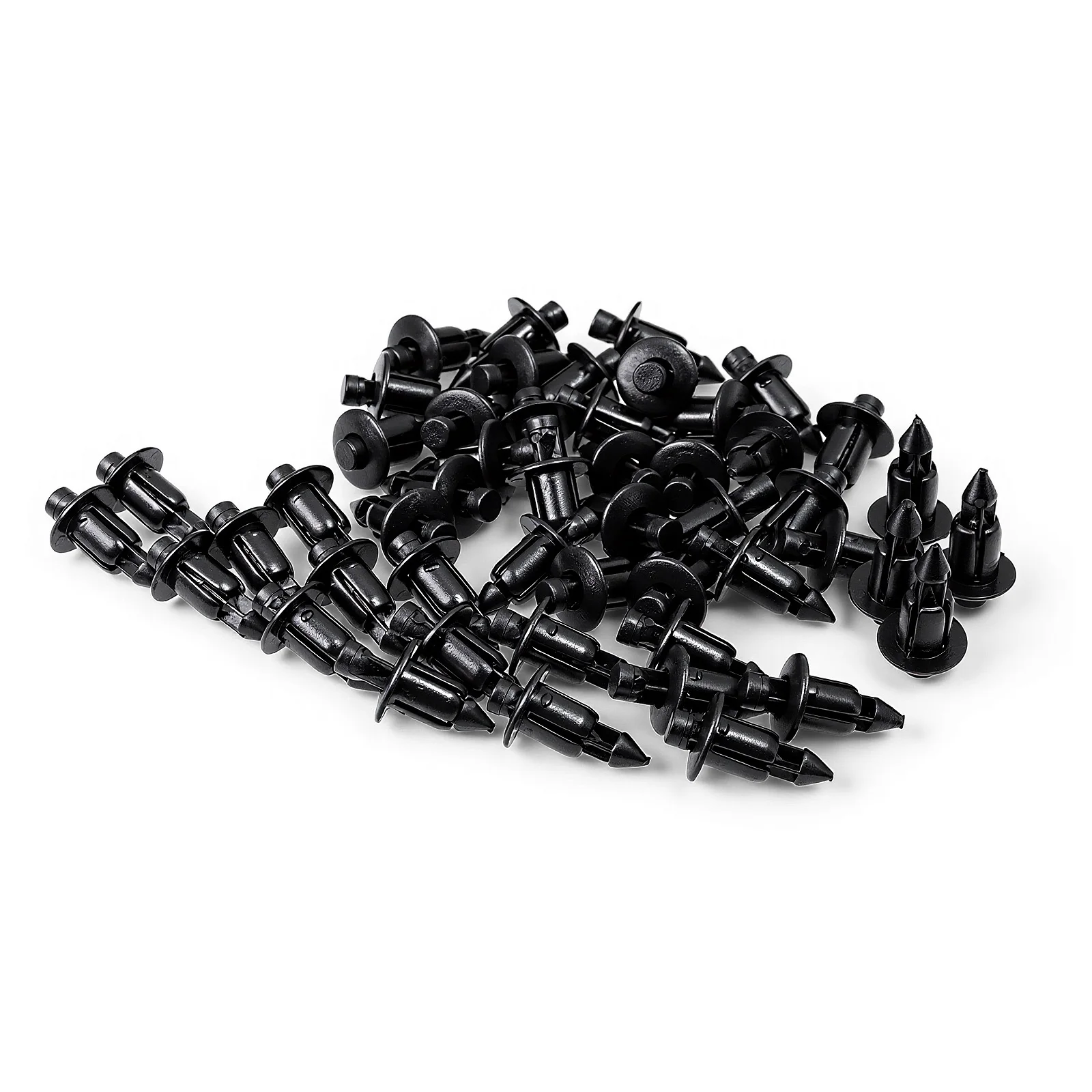 20/30/50 Stück 6mm schwarze Nieten Verkleidungsclips Kunststoffnieten für Honda Suzuki Kawasaki – Detail 15
