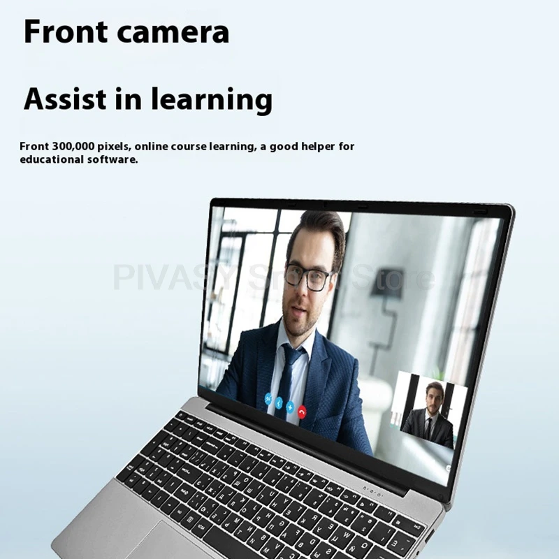 แล็ปท็อปธุรกิจนักเรียนขนาด 15.6 นิ้ว Intel N95 1920*1080 IPS ปลดล็อคลายนิ้วมือ BT5.0 WiFi5 อายุการใช้งานแบตเตอรี่ยาวนานสำหรับสำนักงานนักเรียน