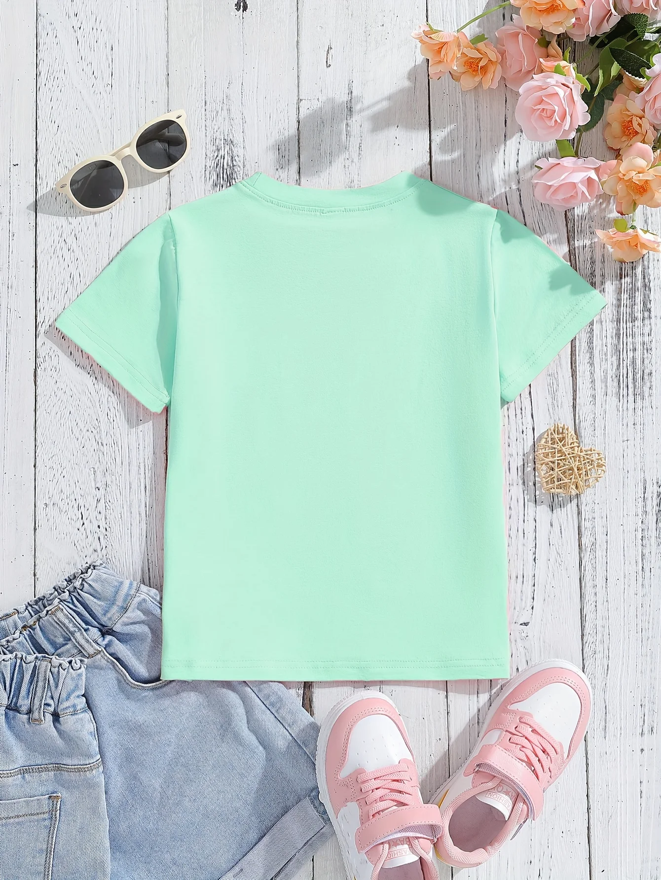 ADMIT IT LIFE WOULD BE BORING COM ME Estampado, camiseta casual de algodão de manga curta com gola redonda para meninas, roupas superiores confortáveis