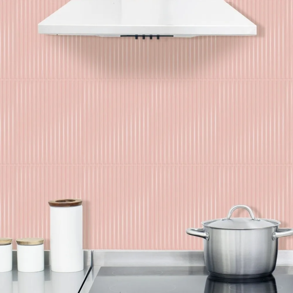 Trendy Self-adhesive Peel and Stick Backsplash Waterproof 3D Wallpaper Home Decor Oil Proof Stick Tile for Kitchen Bathroom