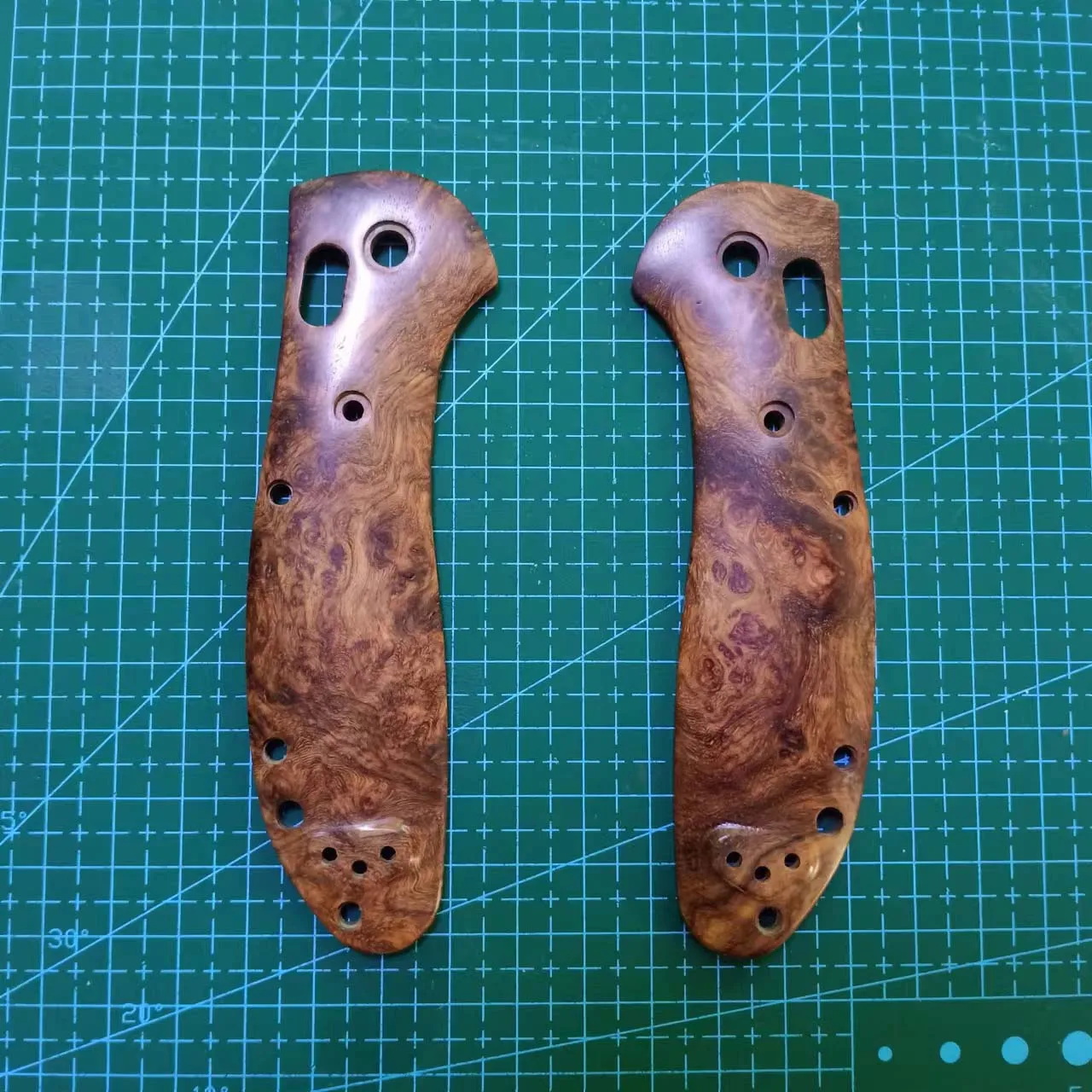 1 Pair Replacement Wooden Grip Handle Scales For Benchmade Griptilian 551 DIY EDC Accessories