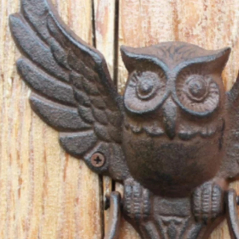 Mystical Owl Cast Door Knocker,Antique Door Handle Courtyard Door Handle