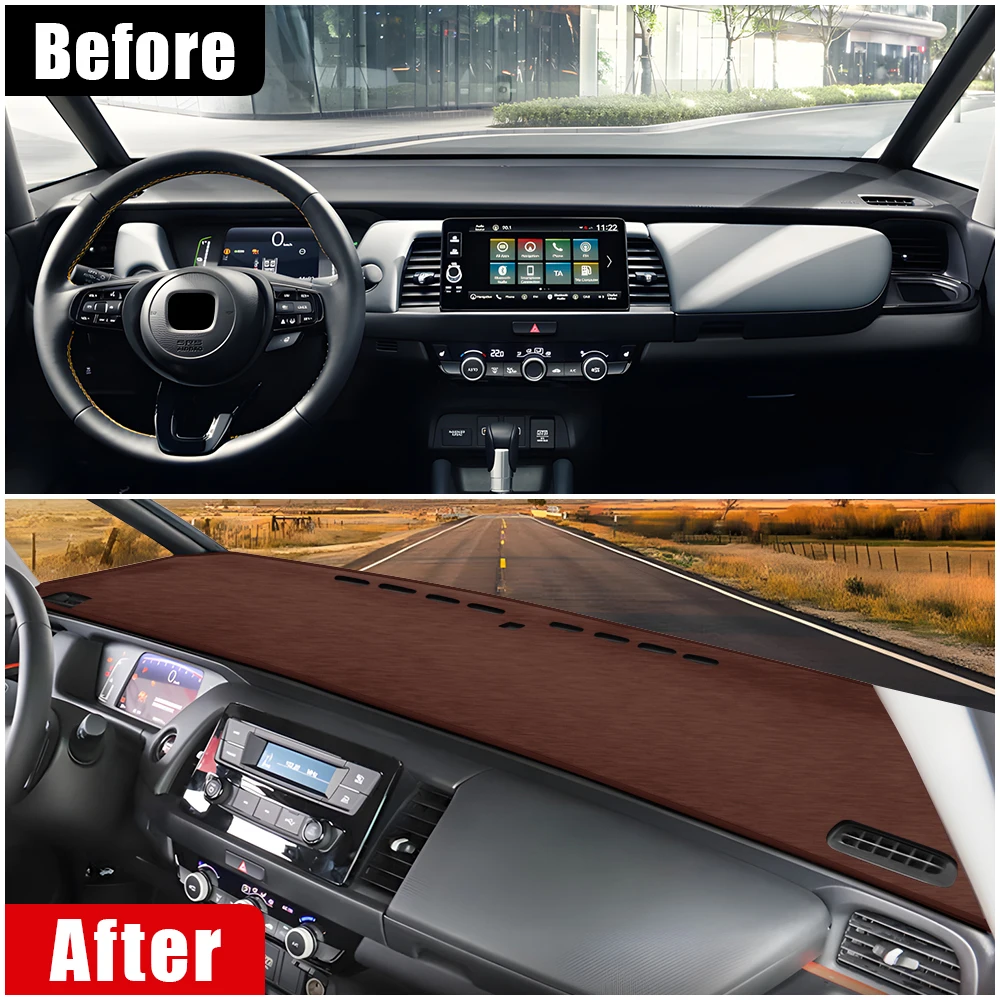 For Honda Fit Jazz MK4 GR GS 2020 2021 2022 2023 2024 2025 Car Dashboard Sun Shade Cover Mat Avoid Light Pad Accessories