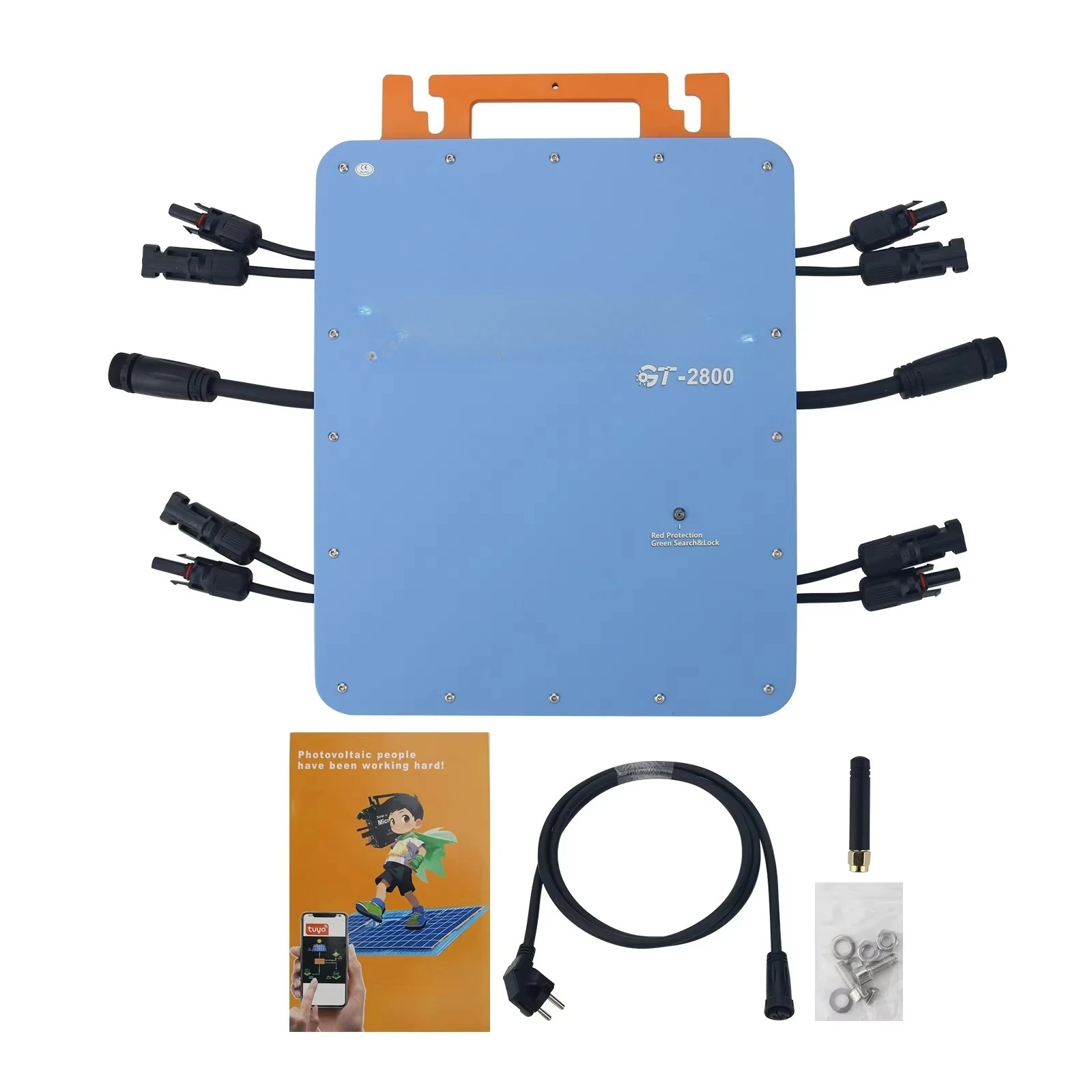 GT-2800 110V/230V 2800W Solar Grid Micro Inverter MPPT Intelligent WiFi Control IP66 Support Remote APP Upgrade