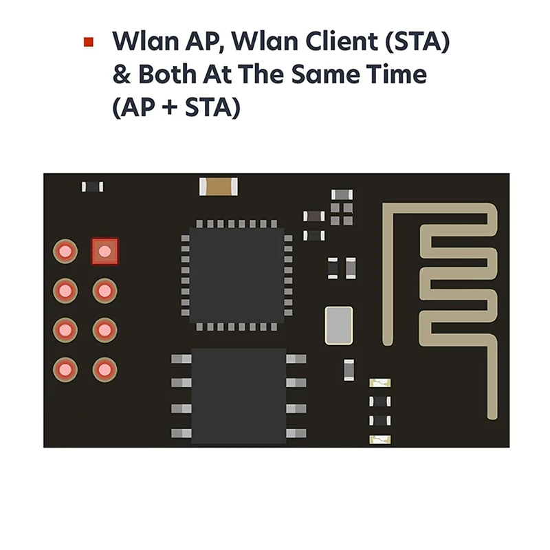 Retail Esp8266 ESP-01S Wifi Parent Module Thanks To The Powerful 80Mhz Processor And Large 1MB Memory