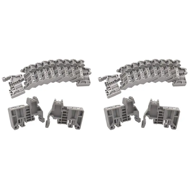

AB11-E/Uk Din Rail Terminal Blocks End Stopper Bracket Grey,Terminal Block Connector(Pack Of 200)