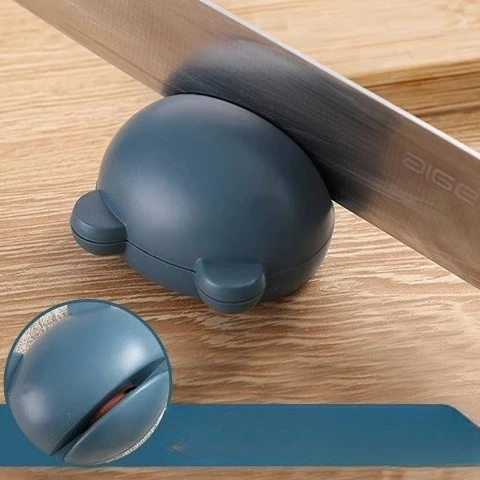 

Kitchen Household Sharpener Kitchen Knife Blade Outdoor Mini Portable Multifunction Sharpening Stone Cartoon Ear Frog Shaped