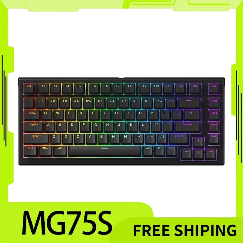 

Monsgeek Mg75s Magnetic Axis Keyboard Rgb 8k Oem 75% Wired Gaming Keyboards Customize Gasket Hot Swap For Desktop Pc Gamer