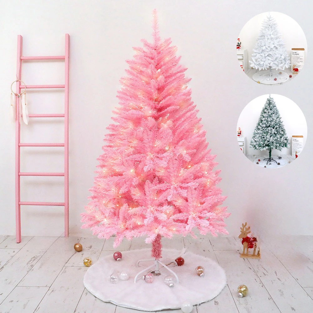 

45/60cm White Green Pink Christmas Tree Branches Artificial Scene Layout Prop Desktop Christmas Tree Holiday Christmas Decorate