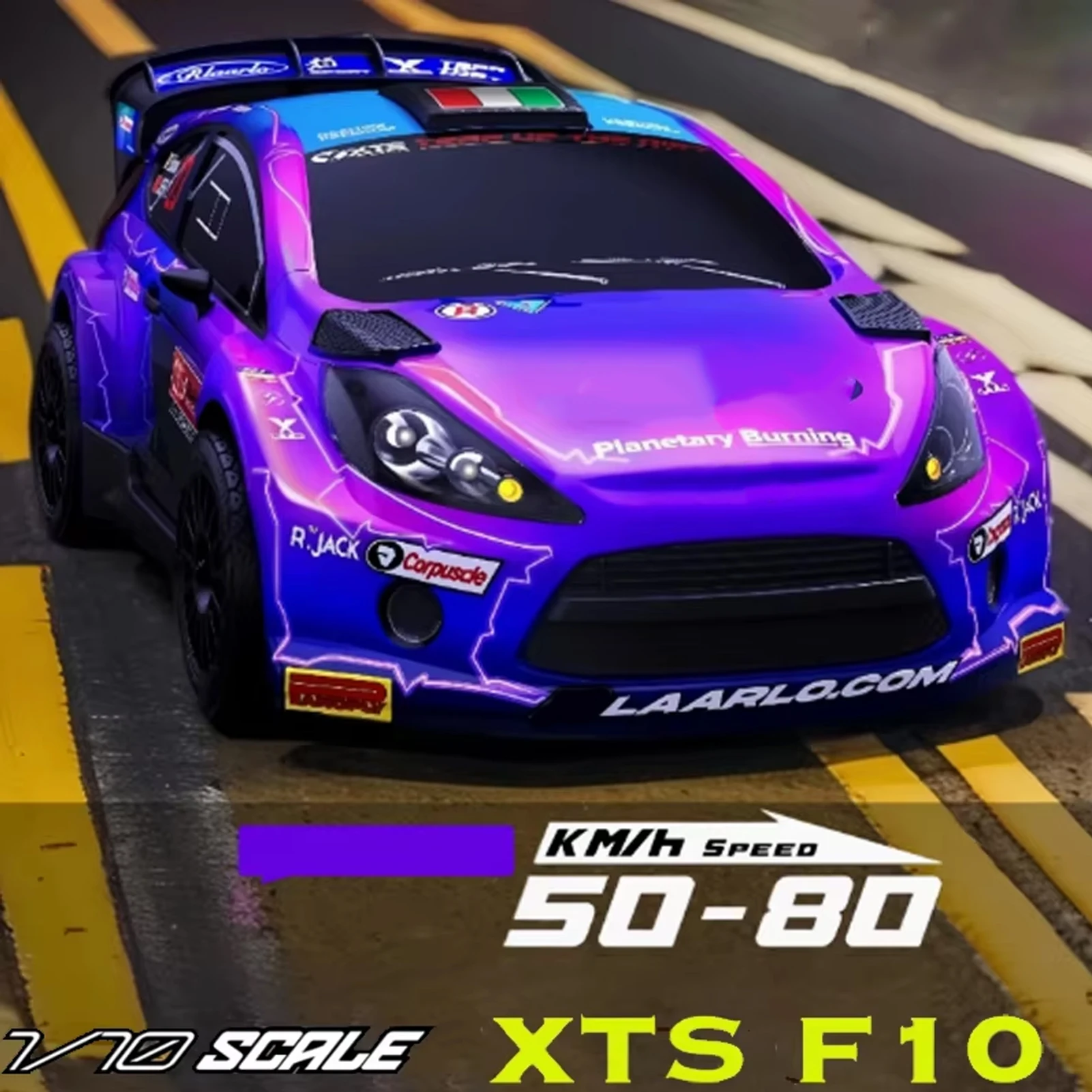 

1/10 LLL Raarlo XTS F10 Rally Car RTR Carbon Fiber 4WD Drift Racing Off-Road Electric Four-Wheel Drive Remote Control