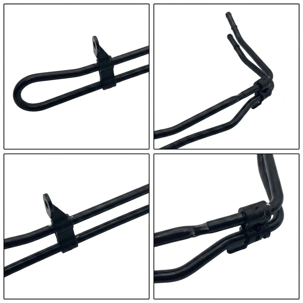 Direct Replacement Pipe Steering Oil Cooler Pipe High-grade Steel Construction Protective Black Coating For Skoda Superb Mk1