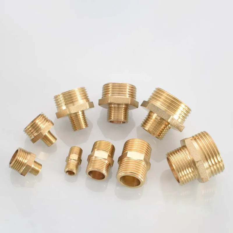 Brass Pipe Hex Nipple Fitting Quick Adapter 1/8\