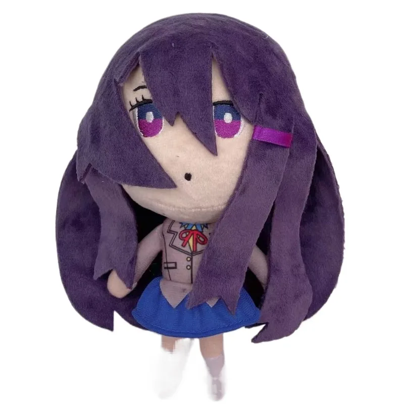 Heißer, süßer Doki Doki Literature Club! Plüsch-Set Monika Sayori Natsuki Yuri Weiche Stofftiere in Schuluniform für Fans und Heimdekoration – Detail 5