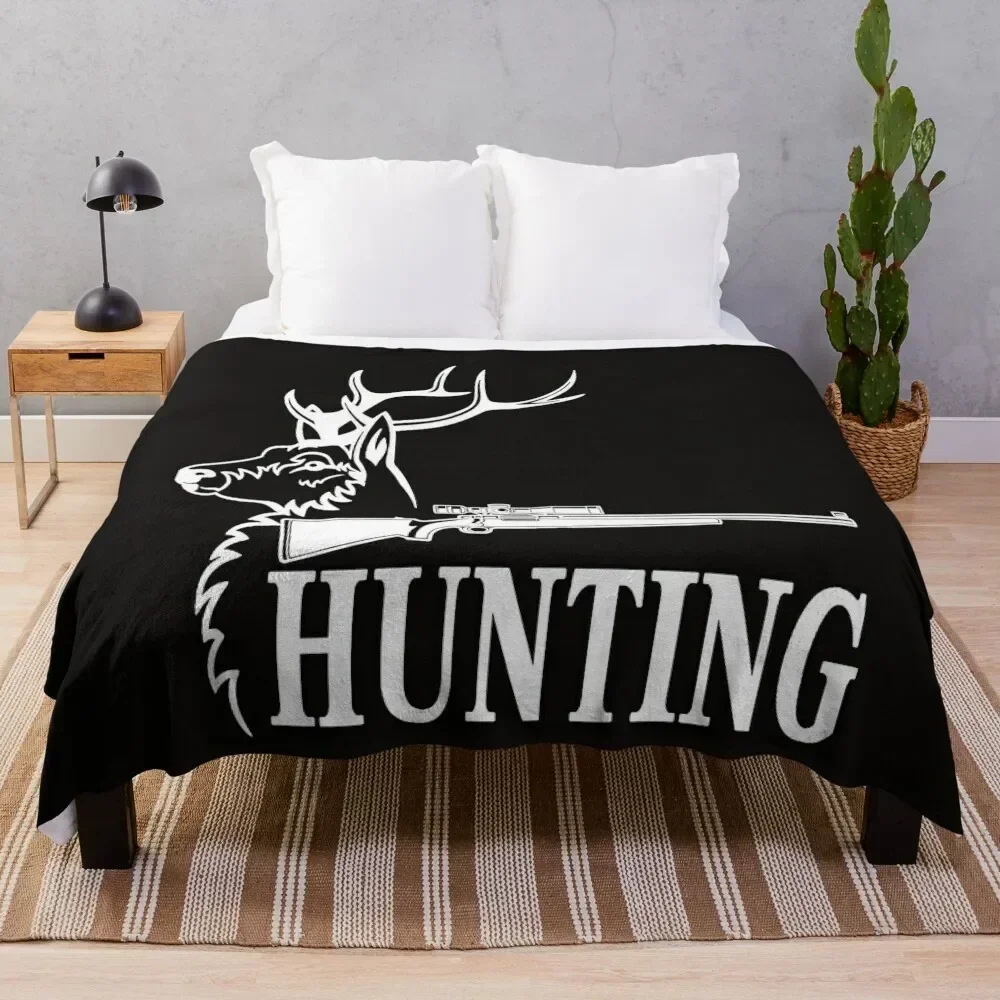 deer hunting Throw Blanket