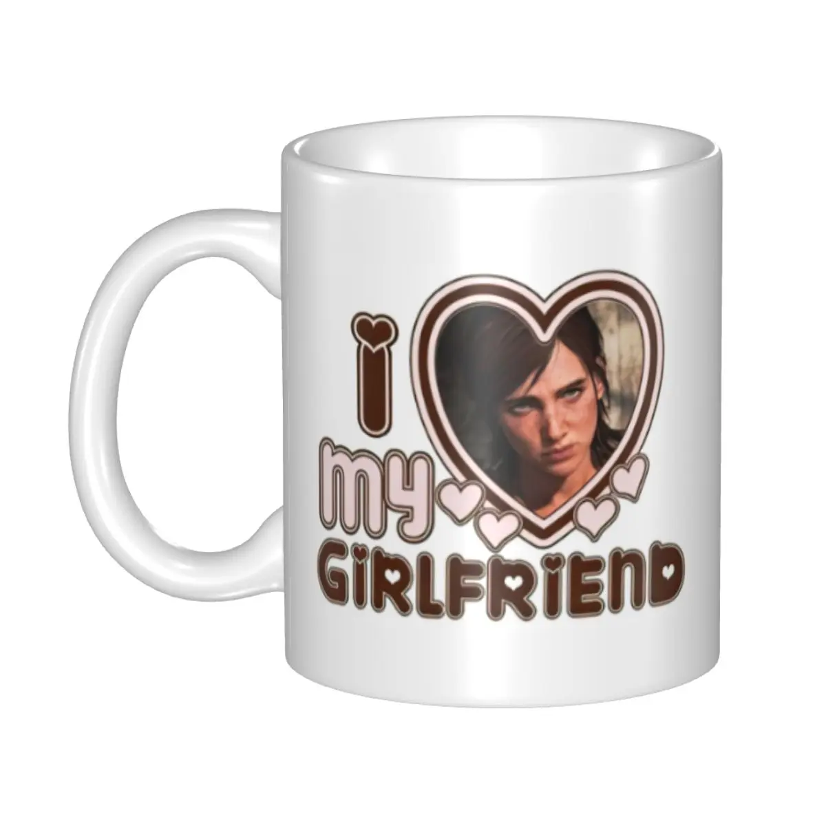 

Custom I Love My Girlfriend Coffee Mug DIY Personalized Ceramic Mug Creative Gift