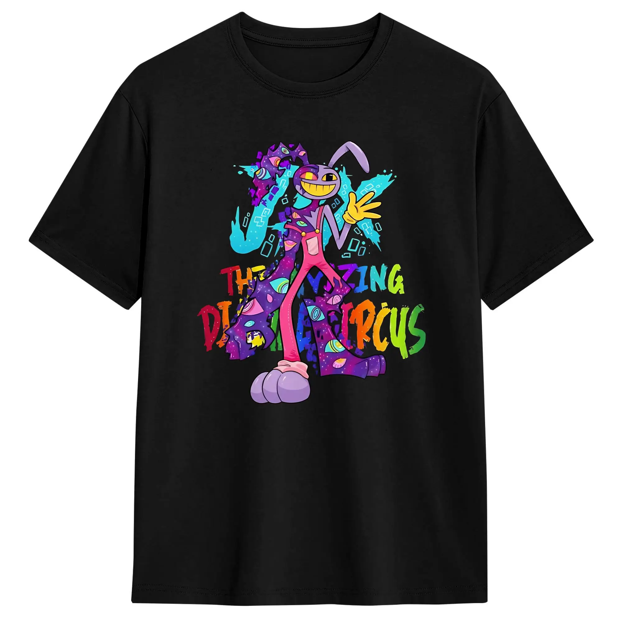 Amazing Circus Jax TADC Rabbit Cotton T-Shirt For Adult Beach  Y2K Funny T-Shirts O Neck Popular Tees Big Size Design Clothes