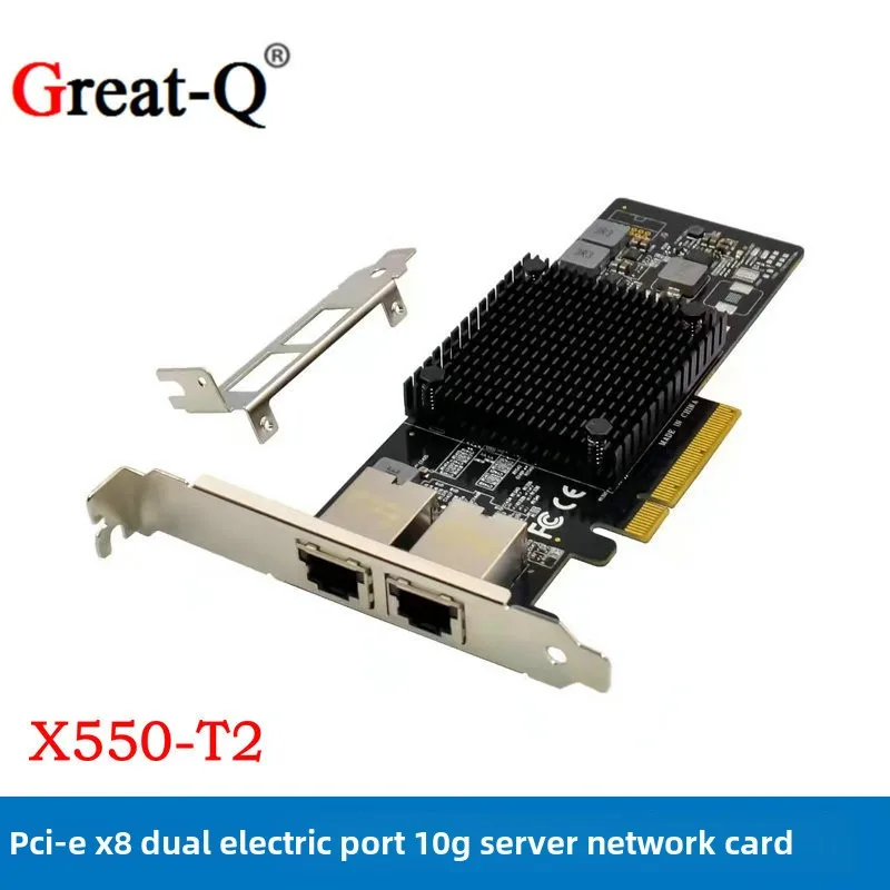 10G PCI-E server network card X550-T2 RJ45 interface dual port 10G industrial grade network card Video card