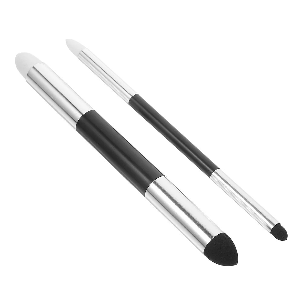 2pcs Blending Sponge Pen Double Headed Washable Reusable Detail Correcting Tool For Highlight Shadow Art Erasers Drawing Tools