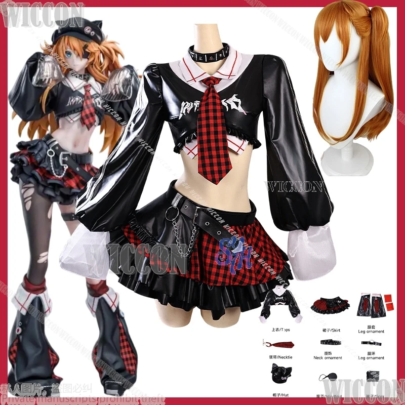 Kawaii Jirai Kei Одежда для косплея Asuaka для девочек, красная, черная клетчатая кружевная мини-юбка, шляпа с кошачьими ушками, готическая Лолита, карнавальный наряд на Хэллоуин Kawaii Jirai Kei Одежда для косплея Asuaka для девочек, красная, черная клетчатая кружевная мини-юбка, шляпа с кошачьими ушками, готическая Лолита, карнавальный наряд на Хэллоуин