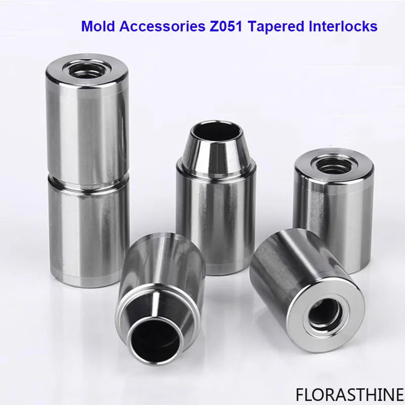 2 Sets Plastic Mold Z051 Tapered Interlocks Blowing Round Mold Locating Units Auxiliary Positioning Guide Column