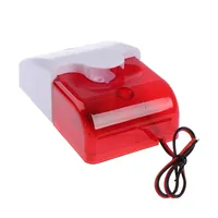 120dB Strobe Siren Alarm | 5V-220V Wide Voltage LED Flash + Voice Alert for GSM/WiFi/PSTN Burglar System Home/Shop Security