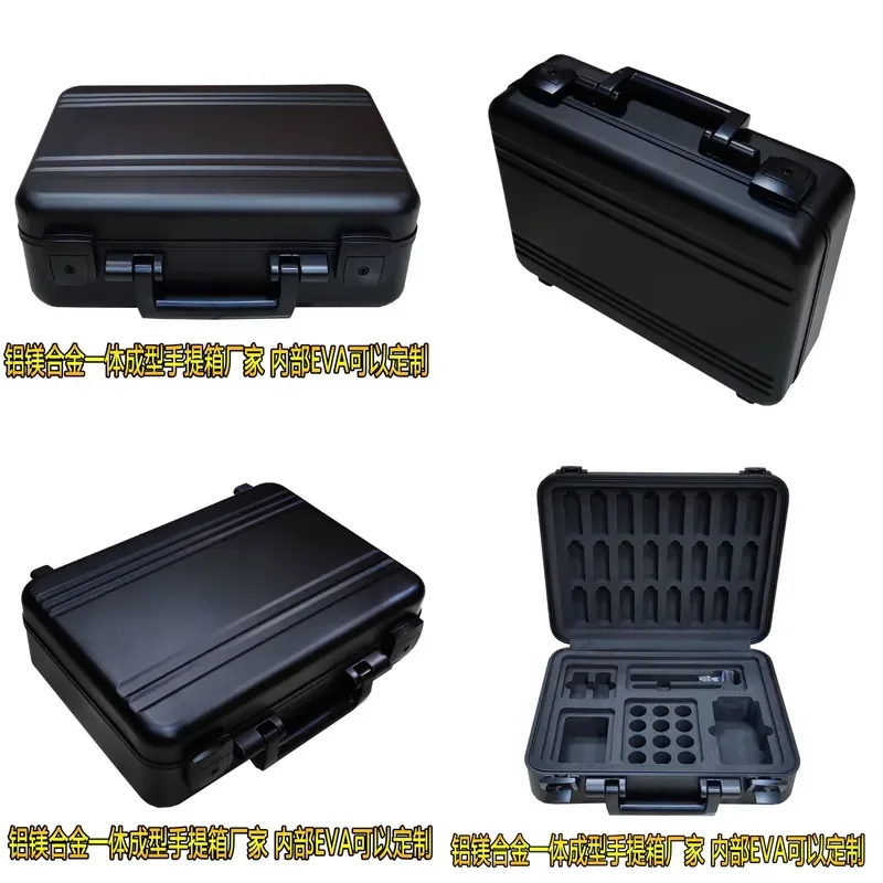 Customizable-Aluminum-Magnesium Alloy Suitcase Multifunctional Portable Instrument Tool Aluminum Box Factory Customized