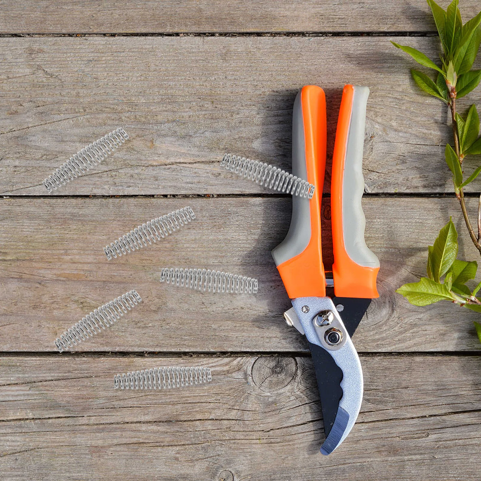 10 قطعة نوابض القص التقليم الفولاذ المقاوم للصدأ لاستبدال مقصات الحديقة مقص التشذيب متعددة الأغراض المدمجة المحمولة