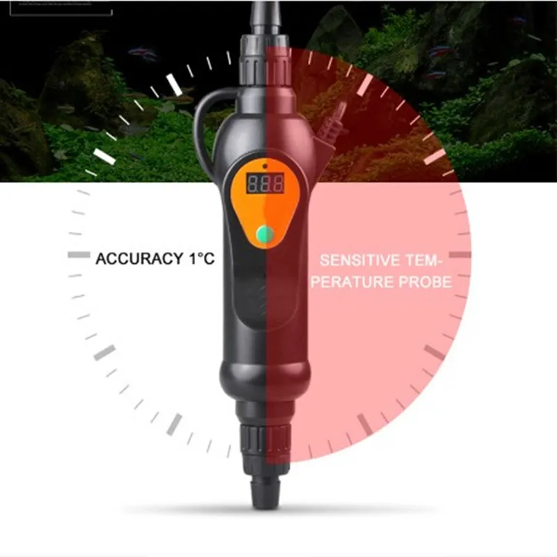 SUNSUN aquarium external heater fish tank liquid crystal display adjustable water heating rod constant temperature control 500W