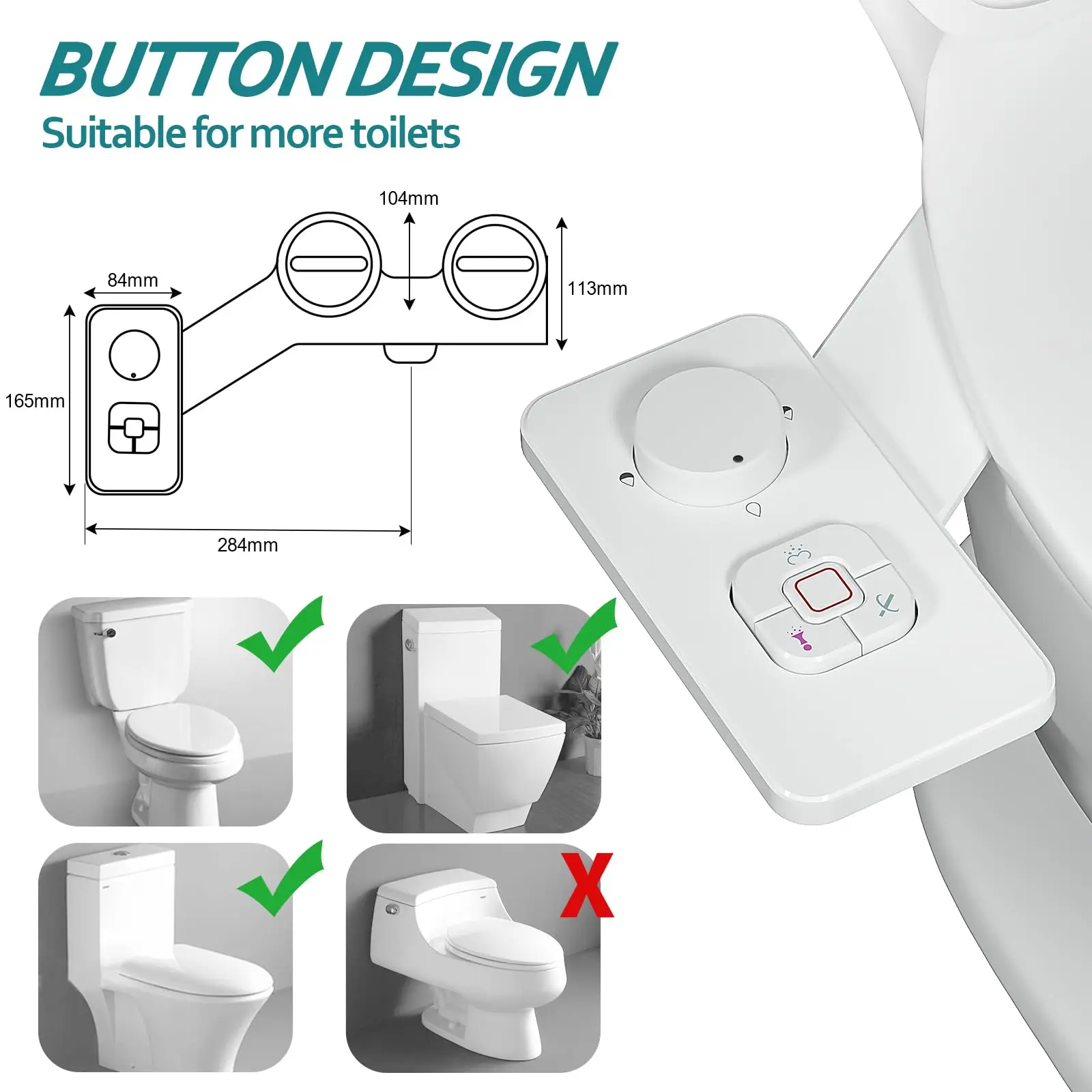 pulvérisateur bidet rétractable – design et finitions