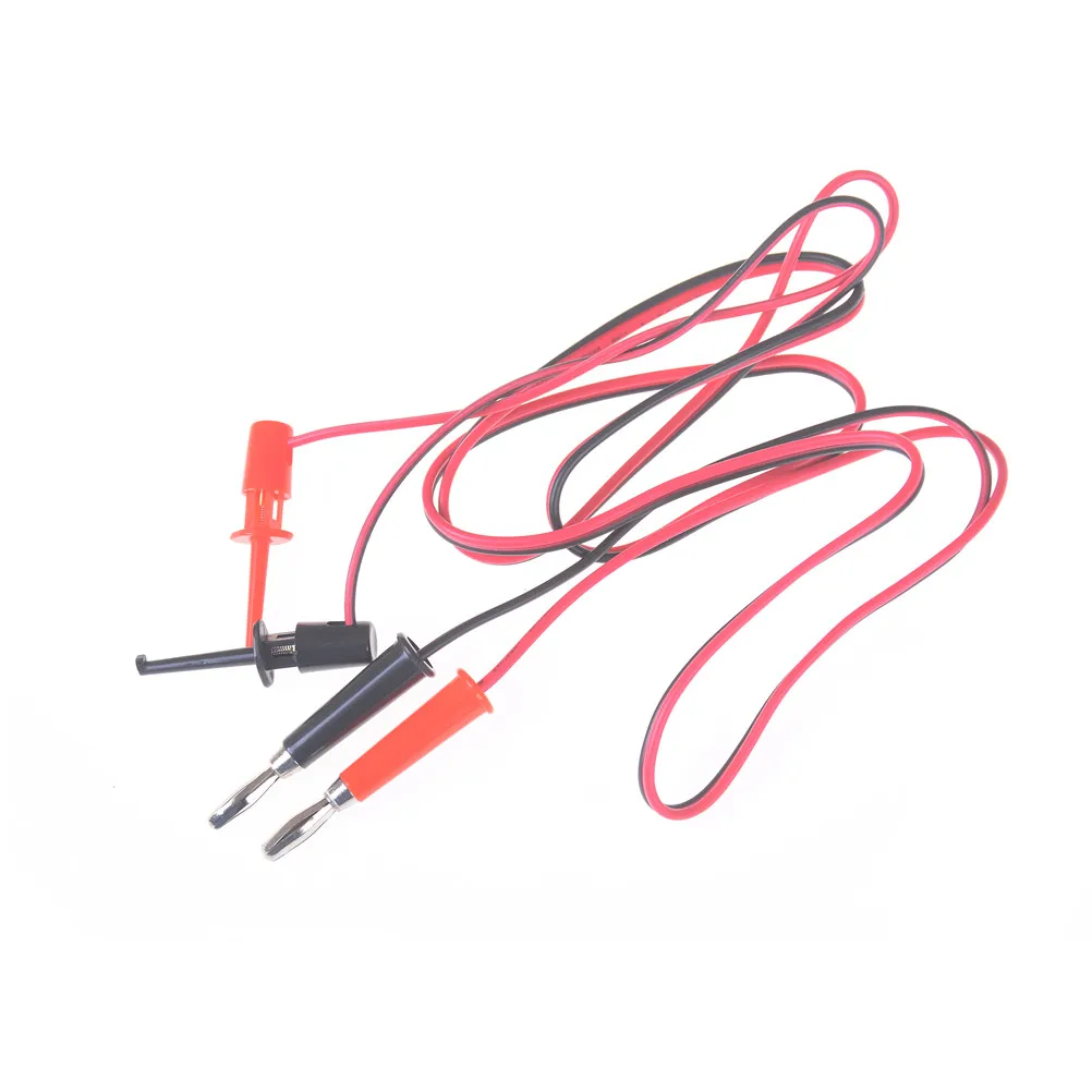 4mm Lantern Plug to Test Hook Clip Probe Test Leads Wire Cable for Digital Multimeter Multi Meter Tester Equipment