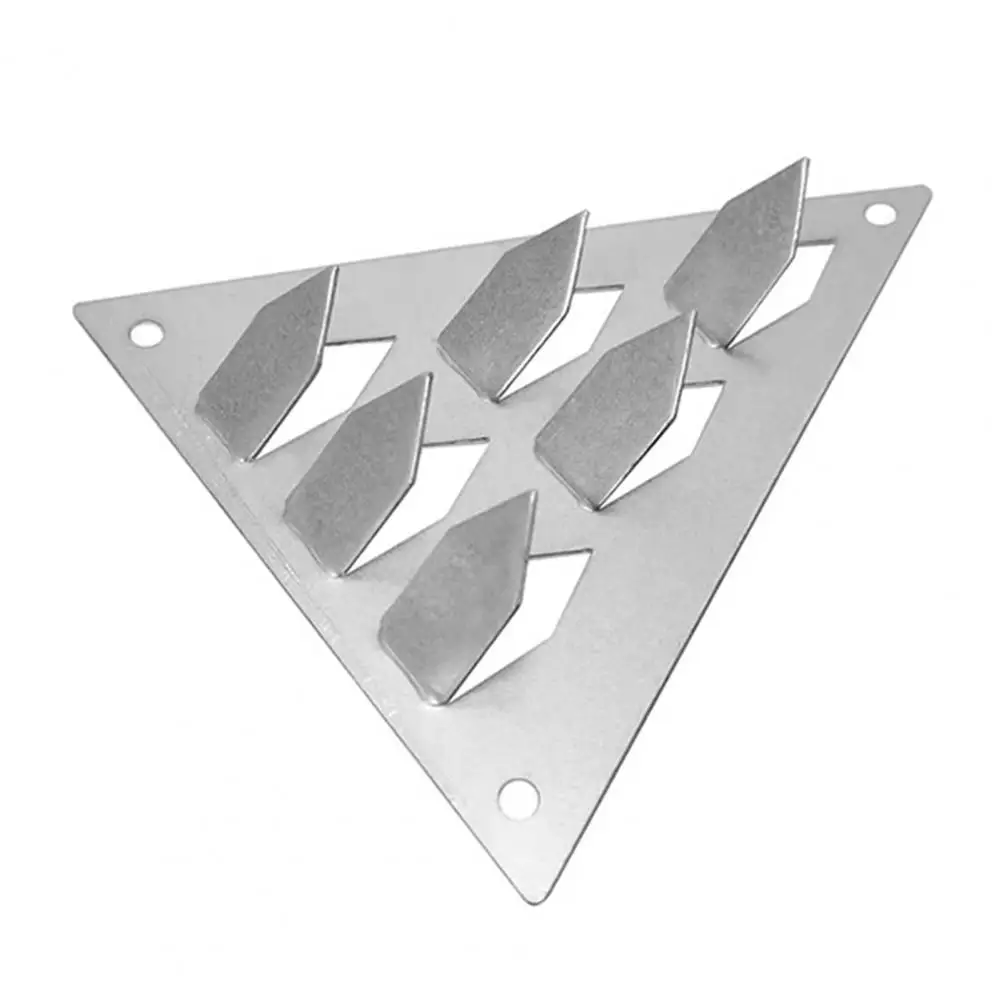 Heavy-duty Acoustic Panel Clips Panel Mounting Hardware 12 Pcs Acoustic Panel Surface Mount Impalers with Screws 6-prong Angled