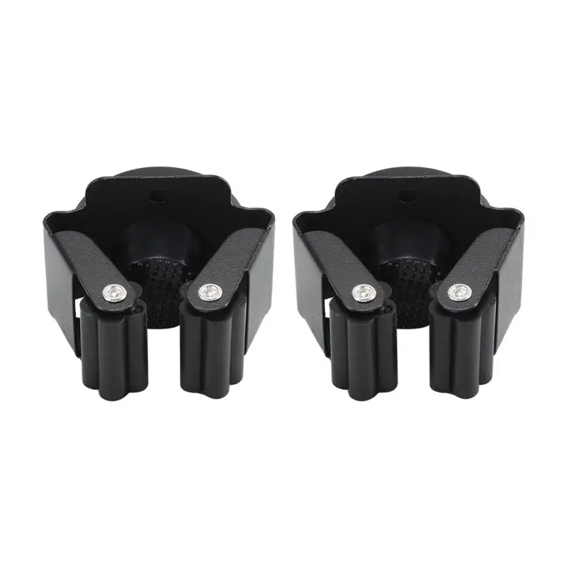 【FLASH DEAL】4 Pcs Magnetic Mop Broom Holder Movable Magnetic Broom Holder Rack, Anti Slip Wall Mounted Utility For Cleaning Tool - view 5