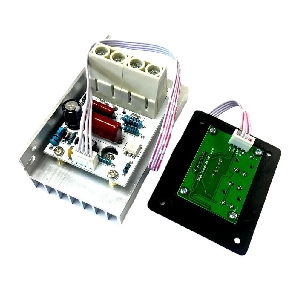 AC220V 10000W SCR Digital Thyristor Electronic Dimmer With Panel Digital Voltage Regulator For Electric Stove Light Dimmer