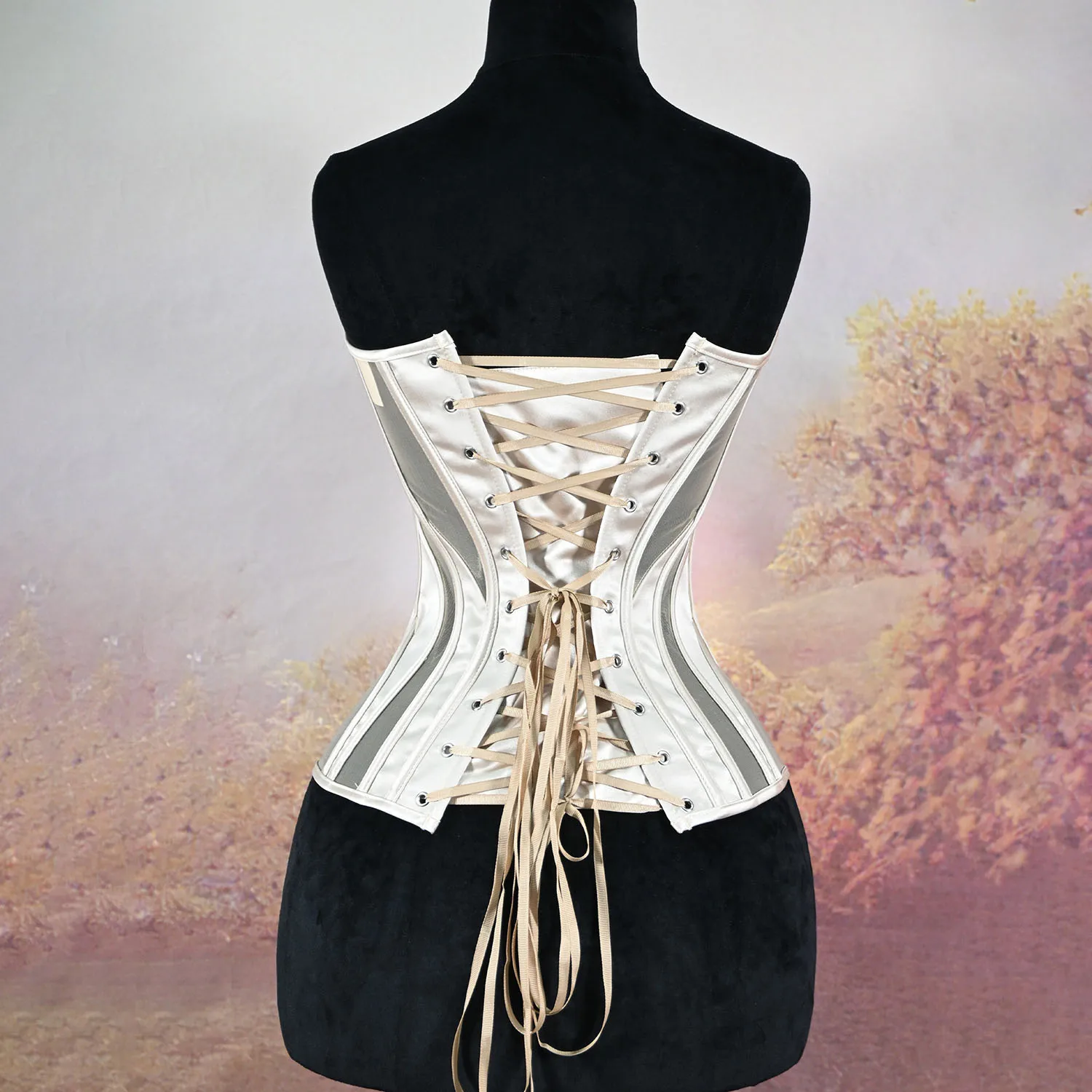 Women's Retro Style Sexy Paneled Corset Shapewear Bustier Tight-Fitted Bodysuit Daily Outer Wear