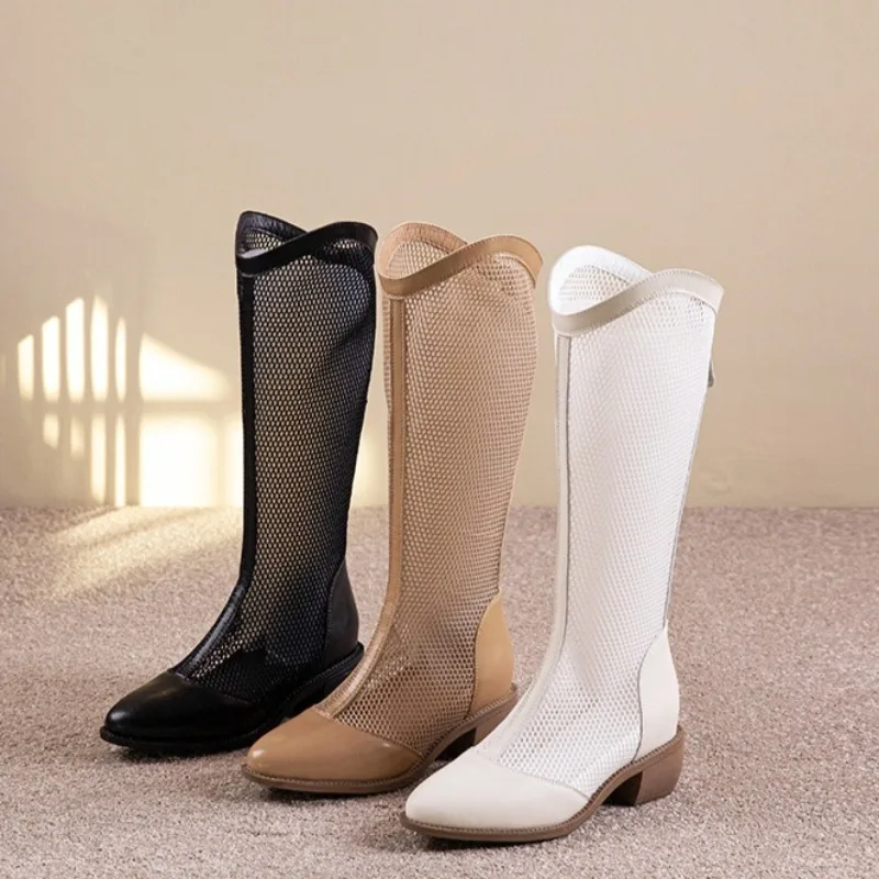 nouvelles-bottes-d'ete-2026-pour-femme-en-maille-respirante-modele-chevaliere-a-bout-rond-exquis-chaussures-de-createur-botas-feminina