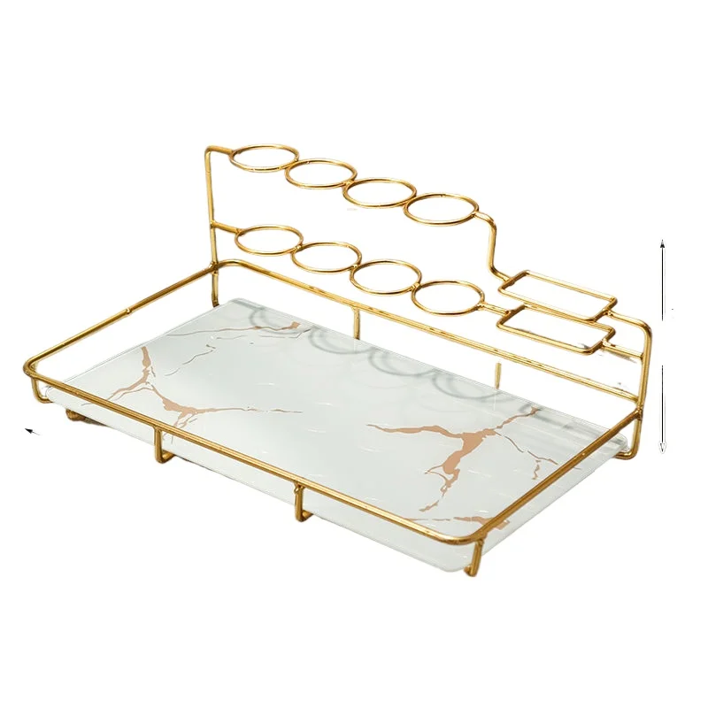 

Light luxury electric toothbrush storage rack, mouthwash cup, toothbrush cup, bathroom countertop storage rack