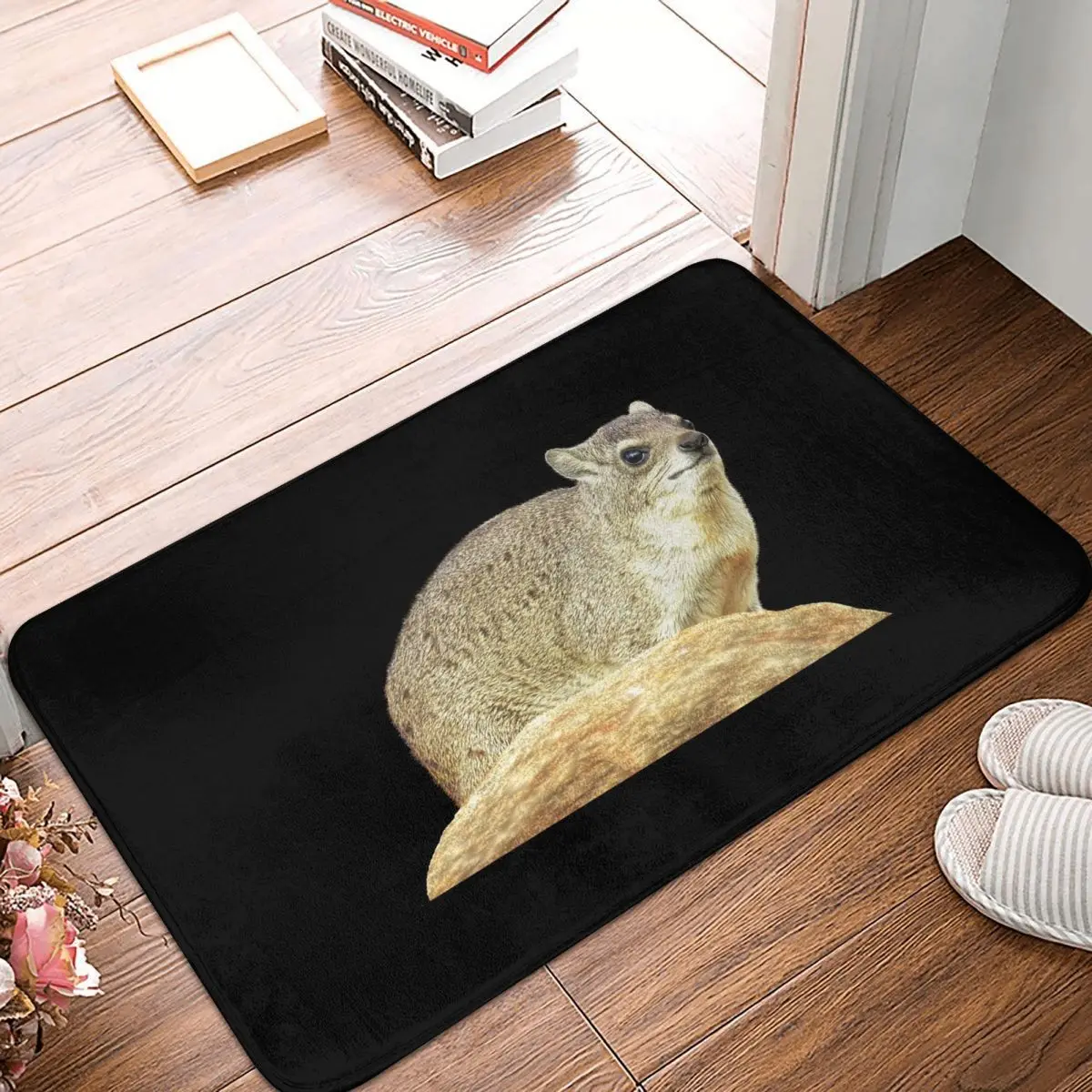 Rock Hyrax Desert Badger In Kenya Africa Non-slip Doormat Floor Mat Carpet Rug for Kitchen Entrance Home Balcony Footpad Mats